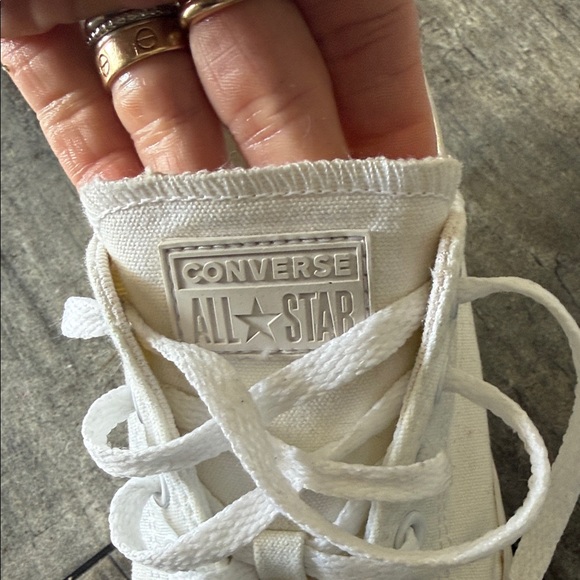 Converse White Canvas Sneakers - Picture 5 of 6